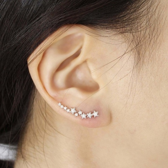 Jewelry - Star Crystal Ear Climbers